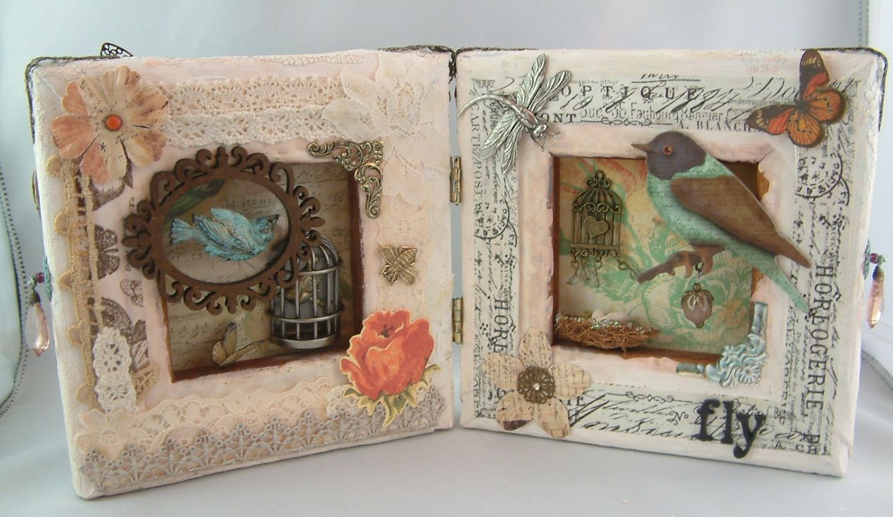 Artfully Musing Hinged Canvas Book by Design Team Member Fran Skoog